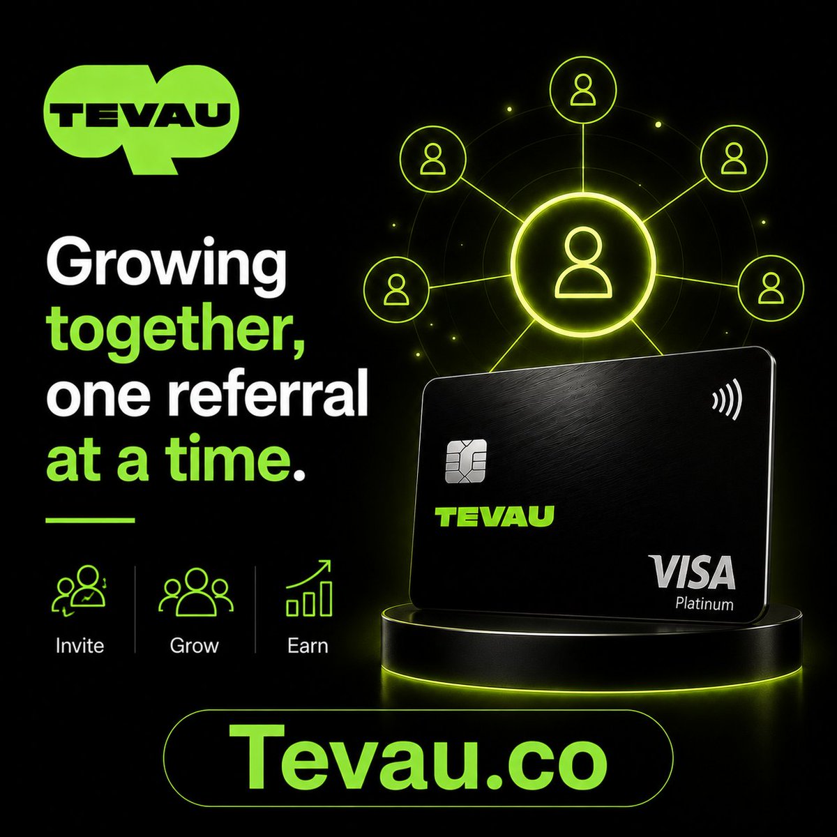 TevauCo's tweet photo. Every person you bring to Tevau makes the community bigger โ and your wallet a little heavier. ๐ฑ https://t.co/VGwSKRrQZd #Tevau #ReferralProgram #USDT https://t.co/VVRA0TyLXr