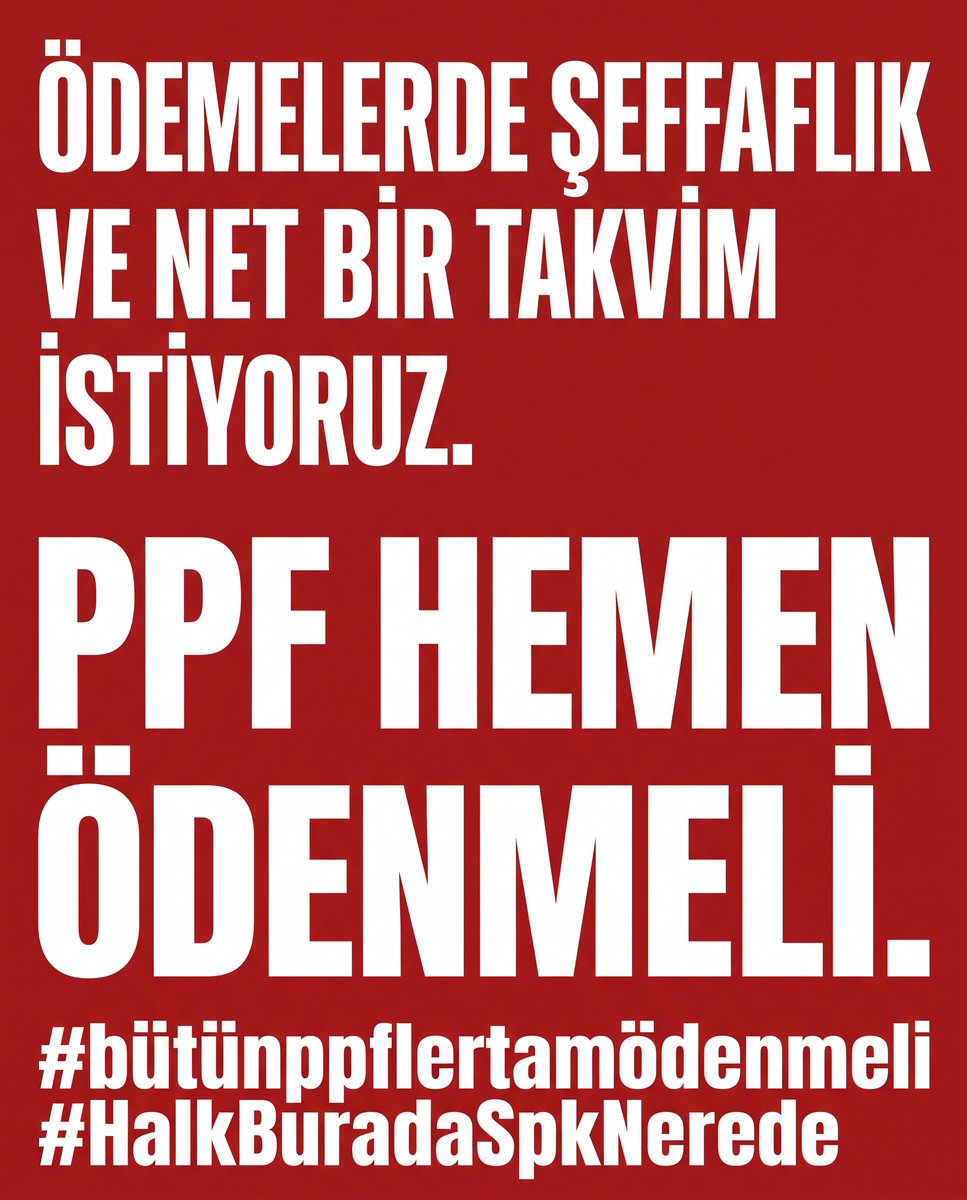 BilgiGezginiyim's tweet photo. Haftalar geçti. Yatırımcı hâlâ parasının ne zaman ödeneceğini bilmiyor.

Artık belirsizlik değil, şeffaflık ve net bir ödeme takvimi istiyoruz.

PPF yatırımcısı kendi parasını bekliyor.
PPF hemen ödenmeli.
#bütünppflertamödenmeli 
#HalkBuradaSpkNerede https://t.co/kcF1rsWwww