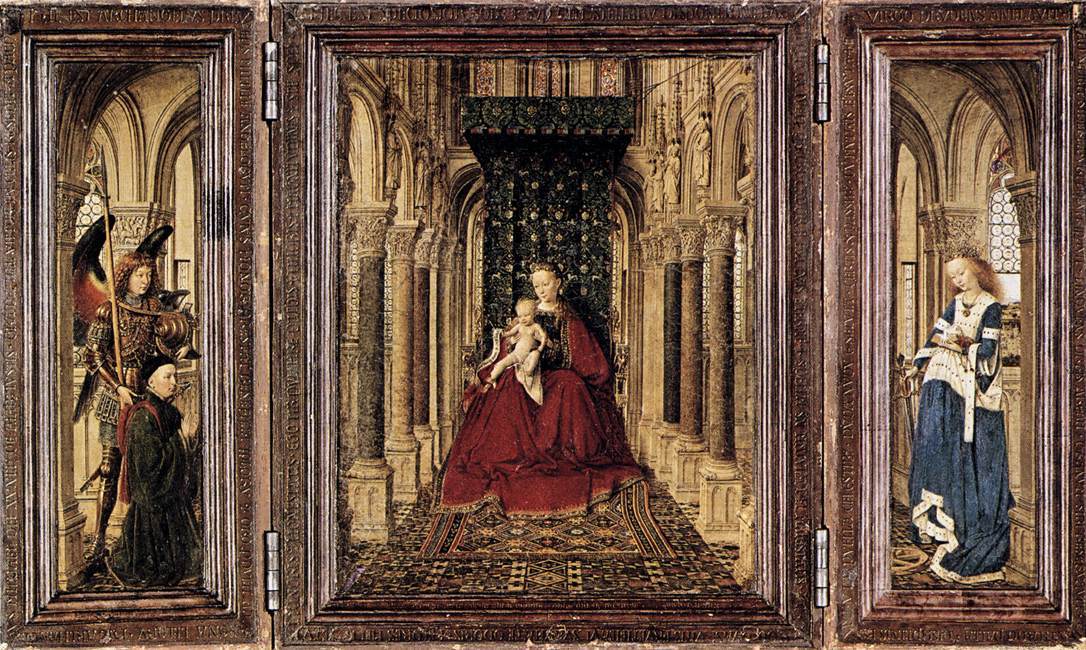 artistvaneyck's tweet photo. The Virgin and Child in a Church #artbots #vaneyck https://t.co/so5996kNou