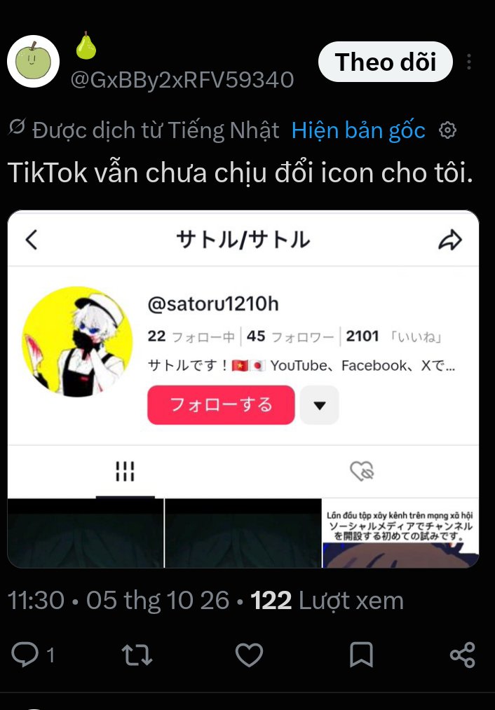 Satoru_kun12's tweet photo. Lần đầu bị phốt 🐧 https://t.co/zVV2Pa7Mqg