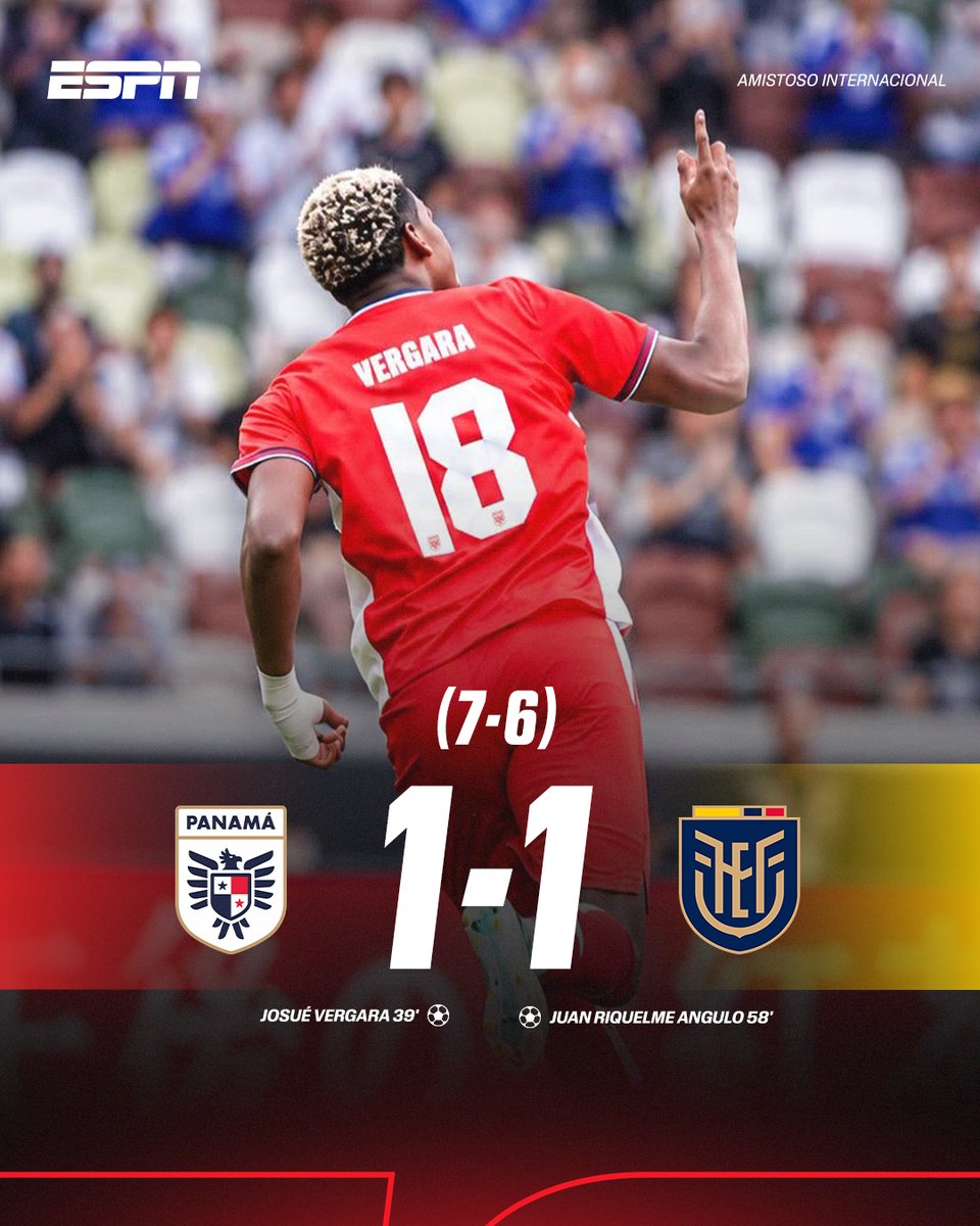 ESPN_CENAM's tweet photo. 🇵🇦PANAMÁ SE QUEDA CON EL TERCER LUGAR DE LA GIRA ASIÁTICA🔥🥉 

Tras otro empate con penales, los canaleros vencieron al Ecuador de Marcelo Gallardo😱⚽️ 

El punto alto: Gol de 'Yayita' Vergara en su debut😤 https://t.co/c35kQhKWSP