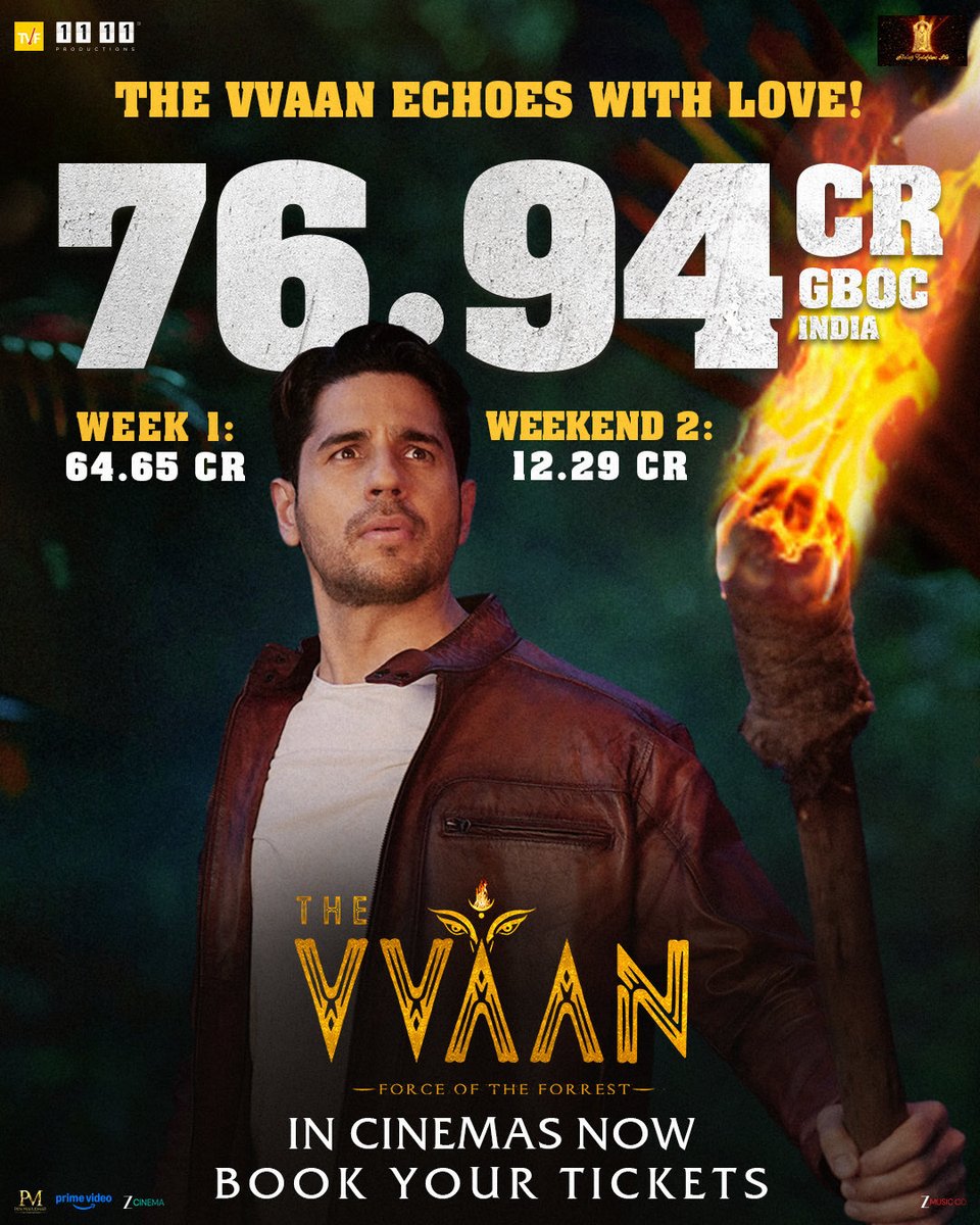 SidMalhotra's tweet photo. The Force of the Forrest continues to roar! 🔱
Thank you for giving #THEVVAAN so much love ❤️

#THEVVAANInCinemasNow

Book your tickets: https://t.co/Fx8TSHz9Ul

@tamannaahspeaks @WhoSunilGrover @ManishPaul03 #ShwetaTiwari @soniiannup #ShobhaKapoor @EktaaRKapoor @ArunabhKumar @nirajkothari #DeepakMishra @balajimotionpic @TheViralFever @1111Production3 @ZeeMusicCompany @PenMovies

#THEVVAANForceOfTheForrest