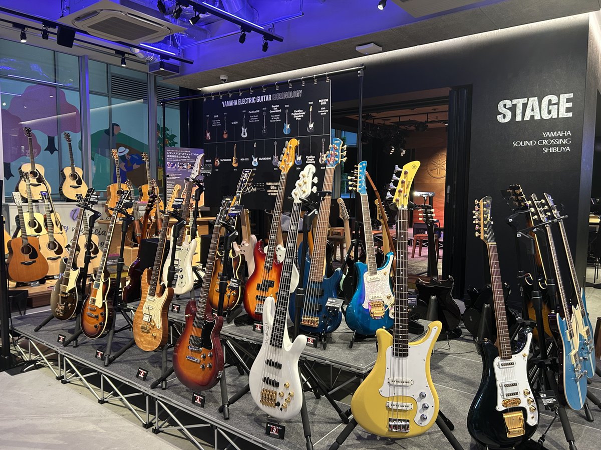 yamahaguitar_jp's tweet photo. 【📣本日開催📣 】  
✨Yamaha Guitar 60th Anniversary at Shibuya✨ 

🗓️2026年10月5日（月）～　2026年11月23日(月・祝)
渋谷の体験型新拠点『Yamaha Sound Crossing Shibuya』にて #ヤマハギター60周年 特別イベントの開催が決定✨ 
 
✅歴代モデルの展示
✅プロアーティスト実機の展示
✅最新技術を体験できるコーナー などなど
60年にわたるヤマハギターの歩みと魅力をご紹介します🎉 

ギターを愛する方はもちろん、ギターを始めたばかりの方にも、ヤマハギターと音楽の魅力に触れるひとときをお届けします。 
イベント詳細はこちら👉 https://t.co/KIpKqUlA3C