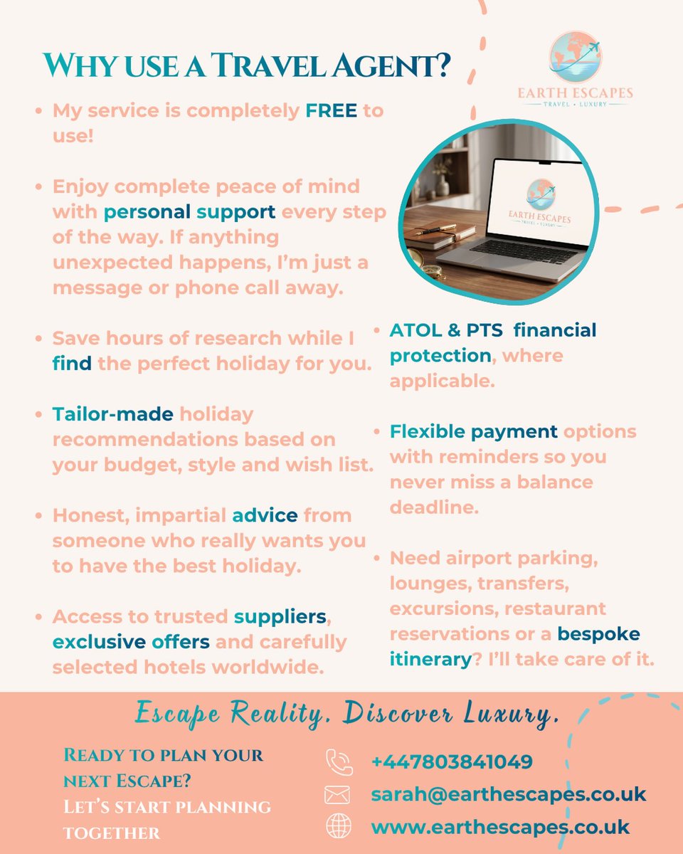niicolas98's tweet photo. Why book online when you can have expert support for free? I can often beat or match online quotes, save you time, and handle every detail, from flights to hotels and more. Personal support before, during and after your trip. https://t.co/J4S2QK6NpT
