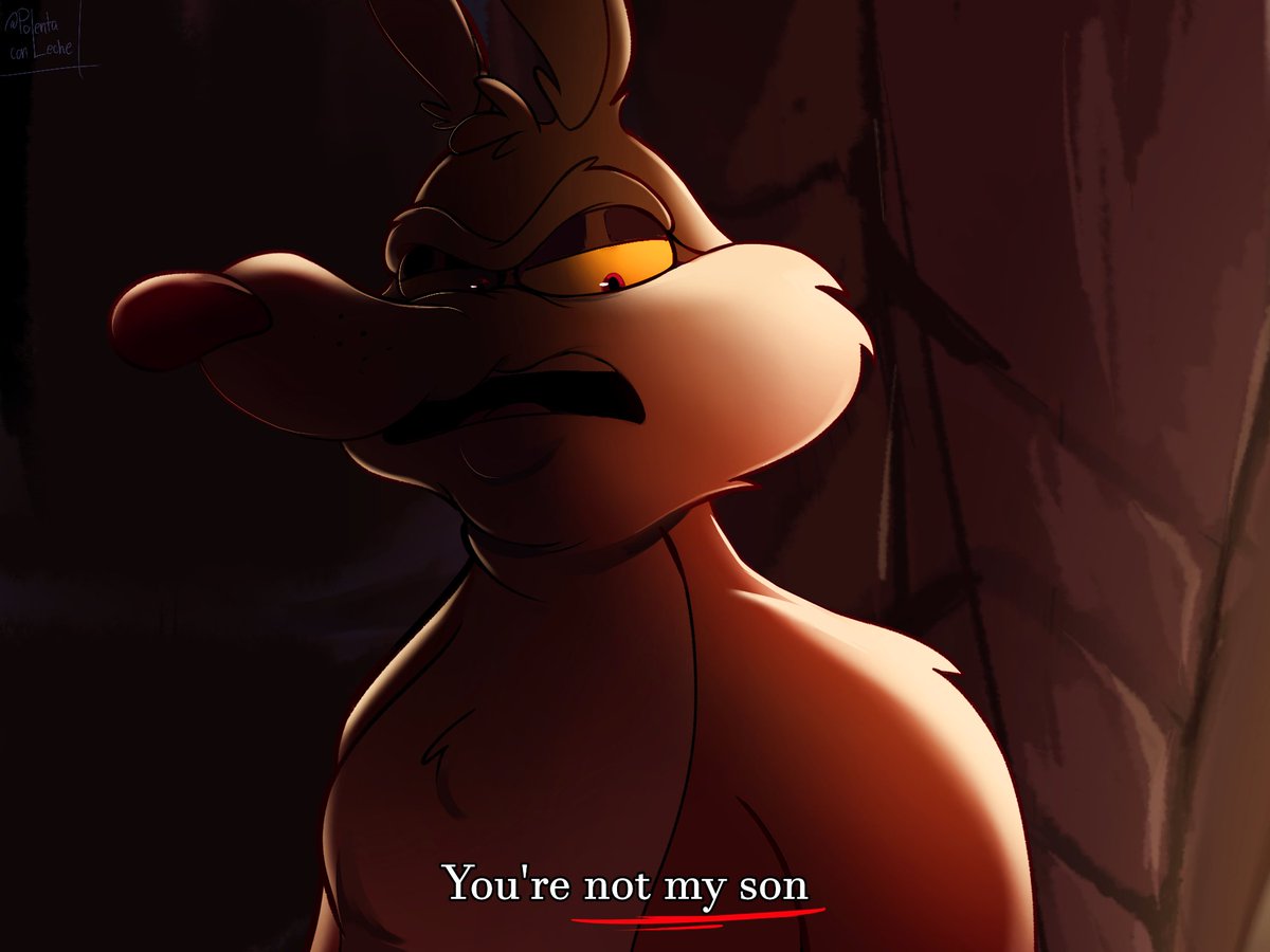 polentaconlech's tweet photo. Wile E what if we all beat up ur dad? 💜

Anyway, el diálogo es referencia a una peli, pueden adivinar cuál es? 👀

#Coyote #WileECoyote #Looneytunes #CaigeEcoyote https://t.co/RkMznSKk9C