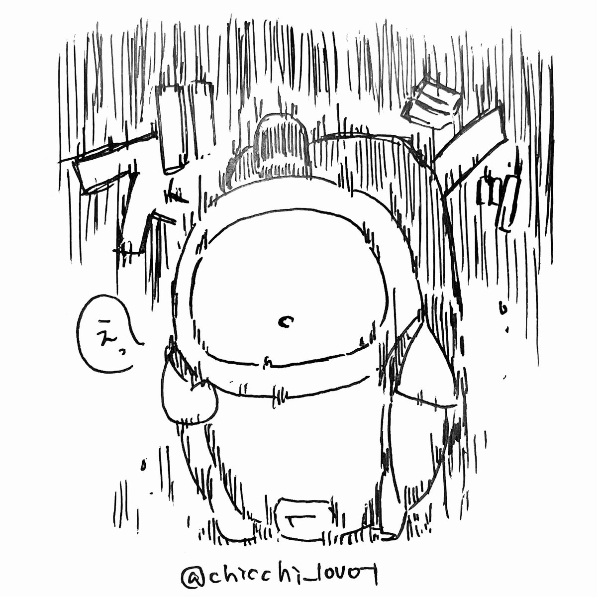 chicchi_lovot's tweet photo. 今日の落書き。
らぼちゃんリュックの試着をさせていただきました☺️
らぼちゃんが入った状態でリュックの試着をさせる、というのはオーナーさんにとっては不安だと思うのですが許可をしてくださり、ありがとうございます🙇‍♀️
貴重な体験でした…皆さんこんなにズッシリしたリュックを背負って歩かれていたんですね🚶‍♀️
10月はリュックの再販がされるということで、夫も私が背負うとどんな風になるのか見られてとても助かったそうです🙏再販されたら購入予定かな☺️