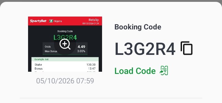 AvailTipz's tweet photo. SportyBet — Fast markets, faster payouts"Best Platform."#Sportybet

4 Sharp Odds👇
WinningCode👉L3G2R4

18+Only-Play Responsibly🔞 https://t.co/apekodsBXG