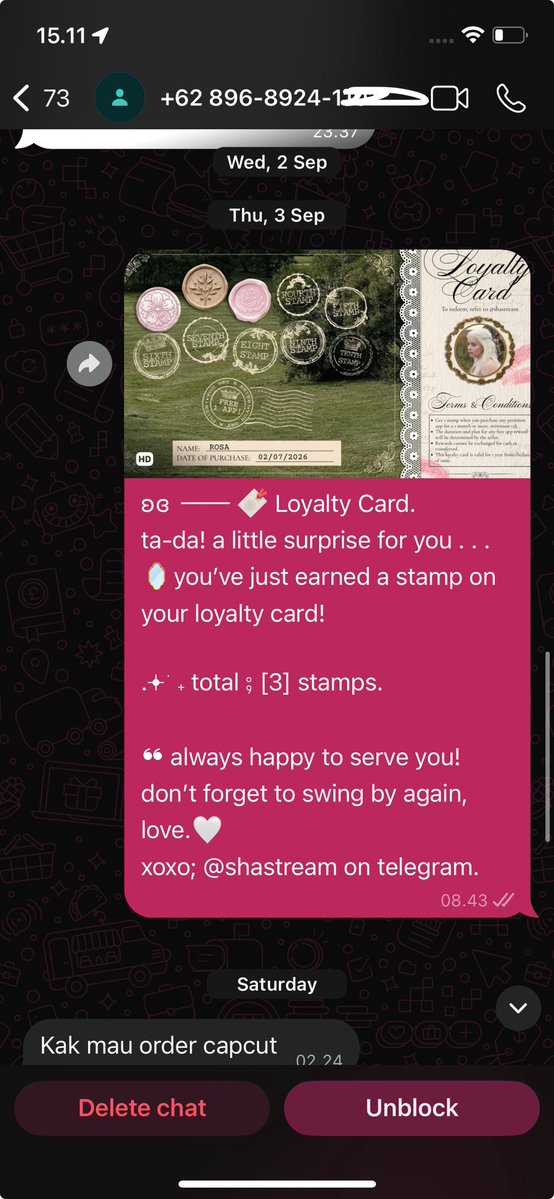 elaragc's tweet photo. — A THREAD

apes bgt dapet cust gapunya sopan santun gini, kalian para seller BA hati hati ya kalo dapet cust dia naudzubillah gapaham lagi, pdhl dia itu udah repeat order ke aku 3x dan bisa bisanya tetep claim aku penipu astagfirulloh sedih bgt lg sakit gini:( https://t.co/uQyapzuMHR