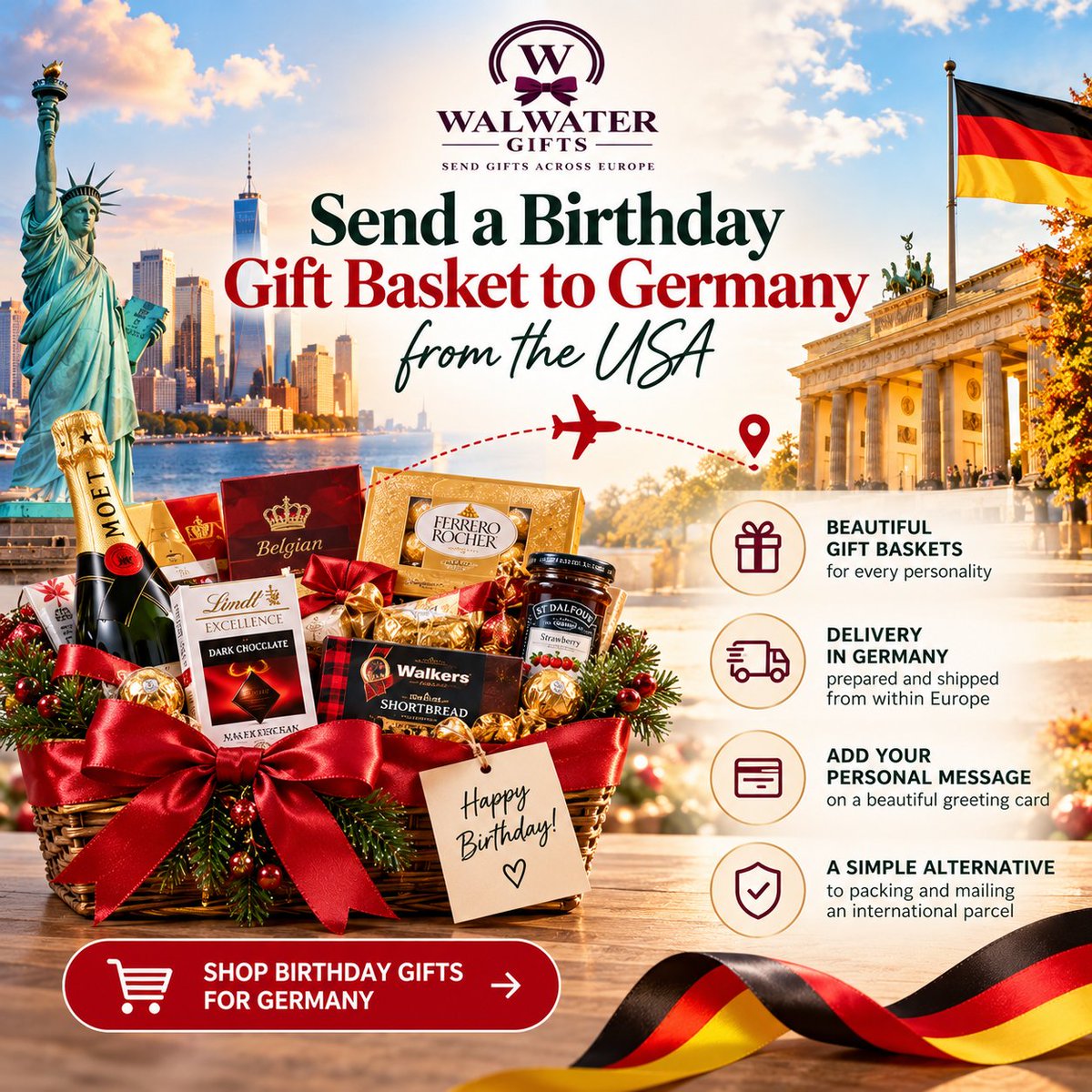 WalwaterE's tweet photo. Their birthday is in Germany. You’re in the USA. Your gift doesn’t need to start there

Read the guide:
https://t.co/y0sn3zbac8
Order Today.

#BirthdayGiftsGermany #GiftsToGermany #WalwaterGifts #BirthdayGifts https://t.co/oPEhkFKbtA
