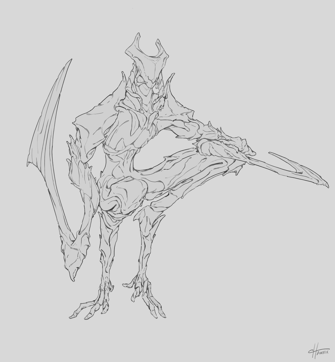 Hawxix's tweet photo. Monster Alien - Concept Art https://t.co/Q4SKIzzgWg