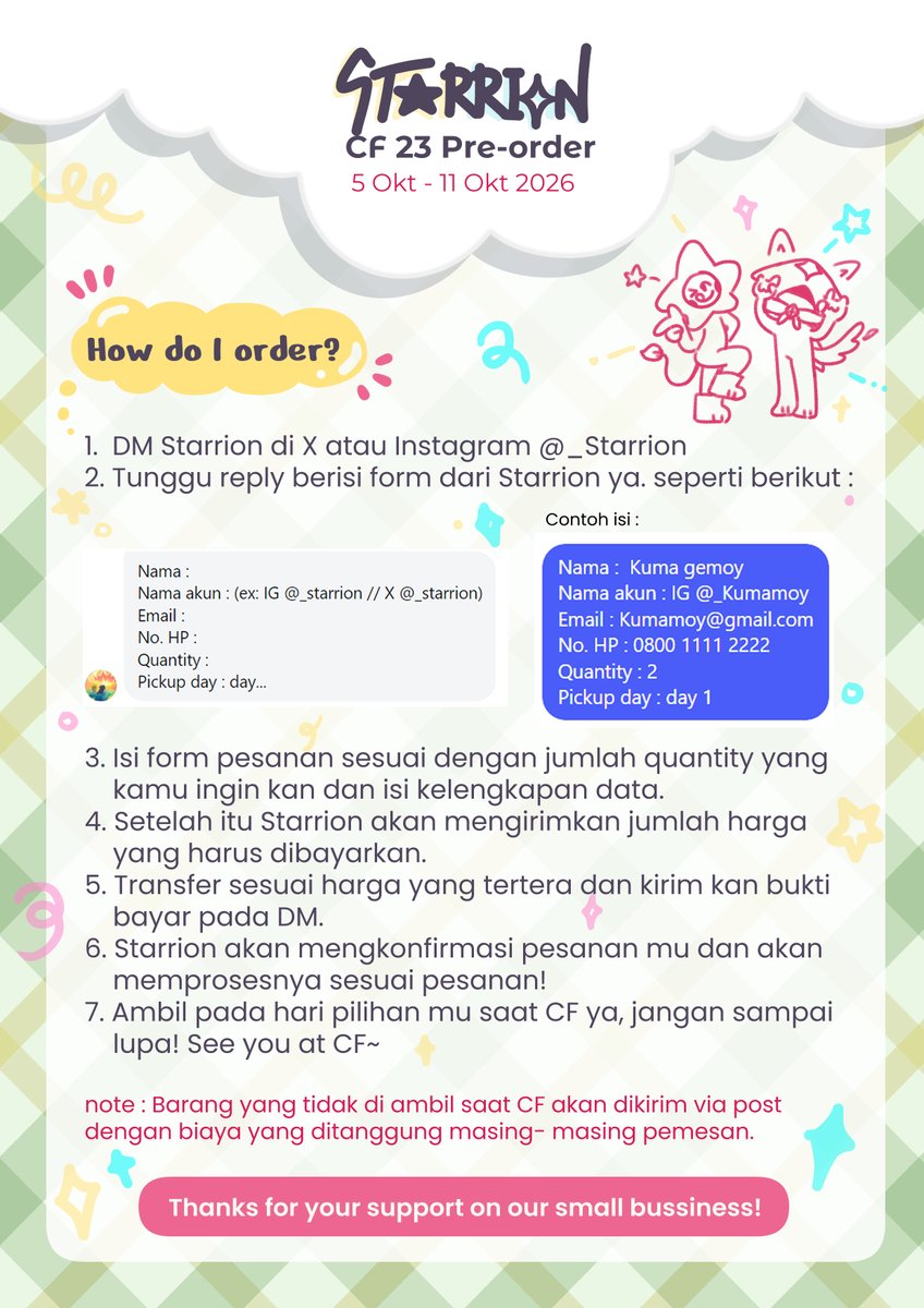 _starrion's tweet photo. STARRION OPEN PO for CF-23!! 
Untuk kamu yang suka ghibli dan butuh kalender meja,  boleh nih~ dan khusus yang PO akan dapat stiker dan art print ghibli gratis loh!! 

PO period 5 - 11 okt 2026. Indo only &amp; pickup only. 
#CF23 #ghibli #Preorder https://t.co/vWsGRt8tso