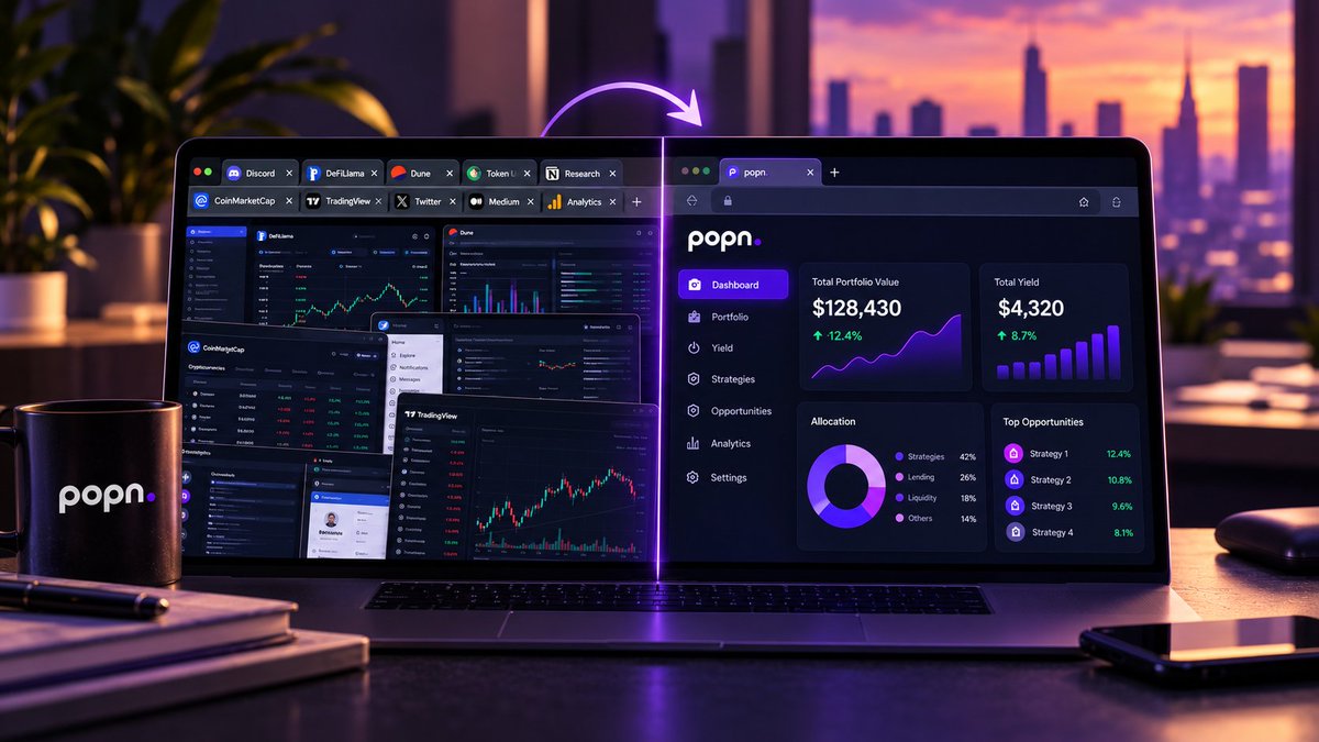 ProjectPopn's tweet photo. 27 tabs open ≠ a strategy.

A good dashboard should tell you:
what's happening, what's changing, and what deserves your attention.

#Defi #Yield #Crypto https://t.co/nwxrU6BT5j