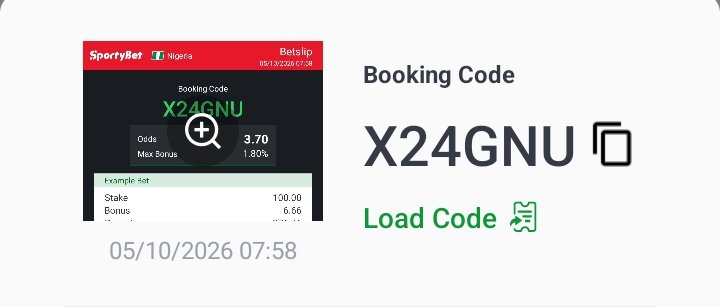 Scenttipz's tweet photo. SportyBet — The smart choice for responsible gaming"Trusted by Millions."#Sportytbet

4 Sharp Odds👇
WinningCode👉X24GNU

18+Only-Play Responsibly🔞 https://t.co/ng12KE4yMi