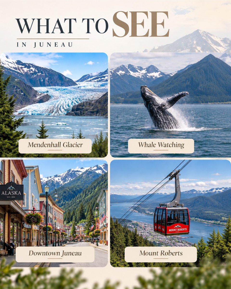 daniventancurt's tweet photo. Juneau Cruise Port Guide: Make the most of your day with glaciers, whale watching, downtown sights, and Mount Roberts views. Plan ahead to enjoy Alaska’s capital without feeling rushed. Would Juneau be on your itinerary? https://t.co/6vkkSuk1jC