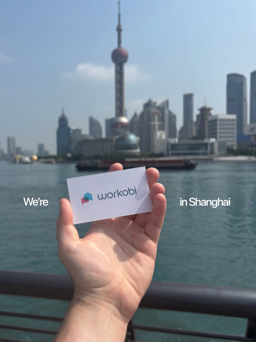 workobi's tweet photo. A little Workobi moment in Shanghai. 🇨🇳

New streets, new perspectives, and a quick hello from one of the world’s most dynamic cities.

#workobi #shanghai https://t.co/slUZSEsvJ1