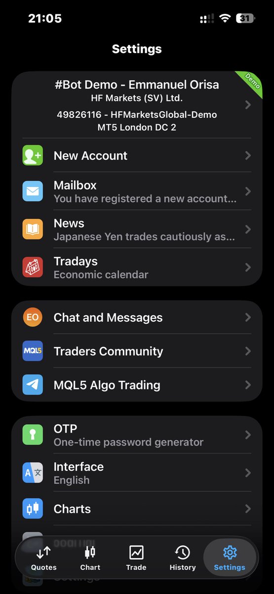AxiomStrataHQ's tweet photo. AxiomStrata is very close to activating Day 1, but before then I will like to show the current states of the demo account and the real account before they get their first trades. https://t.co/NTv0vKnSZQ