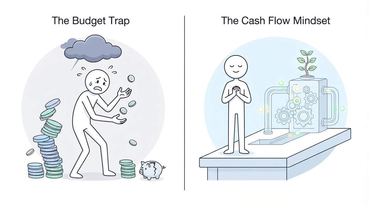 MySimpleFigure's tweet photo. Most people fail at personal finance because they treat it like a monthly budget.

In corporate finance, we don’t look at budgets alone. We manage cash flow.

A short thread on why cash flow is king https://t.co/nnlki8sgT6