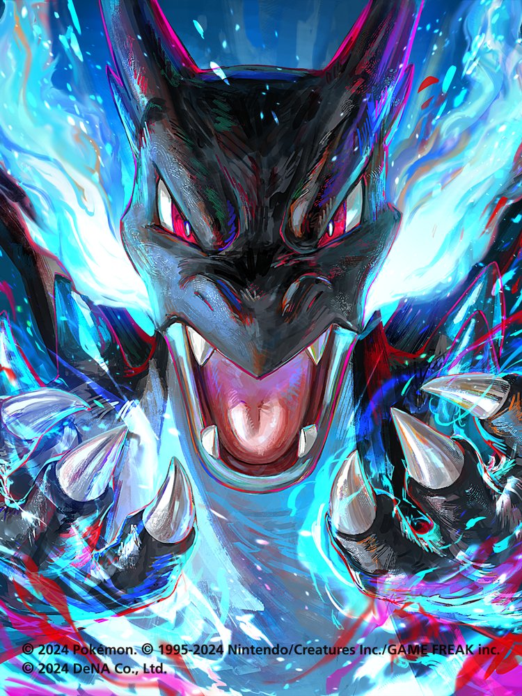 rev_akira's tweet photo. 【work】
Pokémon Trading Card Game Pocket
"メガリザードンX"
サプライイラスト https://t.co/d7gHBZ5hhj