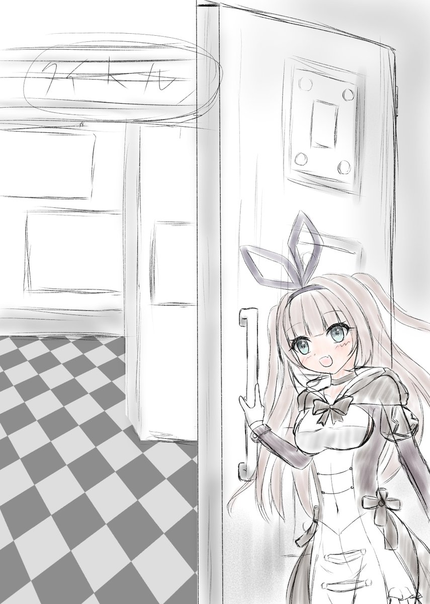 kemo_grm_tr's tweet photo. 表紙これでどうですか
背景全てグレースケールで一応３枚飾れるので絵がカラーになってサンソヴィーノ嬢と絵が目立つ　はず https://t.co/5Oh0CIjjvx