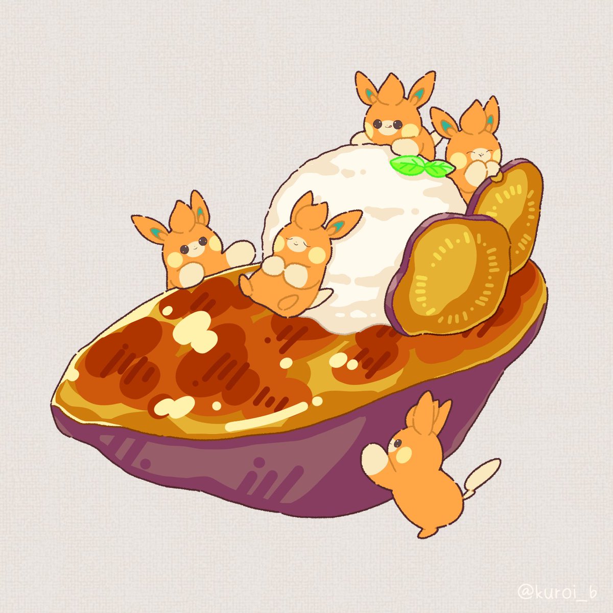 kuroi_b's tweet photo. 🍠🍨✨ https://t.co/xPvScFqCjY