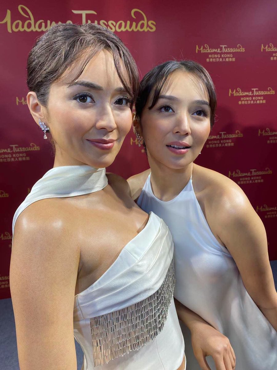 sera1994k's tweet photo. Artists would milk a Madame Tussauds wax figure for 10 biz days. Kath just went "hi twin haha" &amp; logged off😭youngest Filipino ever to get one, top 2 on Netflix today as the ONLY pinoy serie in top 10, &amp; she still moves like it's day 1. no loud posting, just legacy. #KB
#SOMSOM https://t.co/eLkCpIPtmY