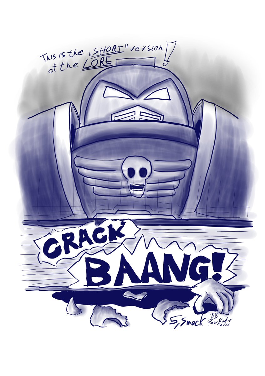 PawStudioNet's tweet photo. #inktober #inktober2026 @inktober #smack

This is exactly what I felt, when I tried to learn anything about the Warhammer’s lore. Yep, my knowledge is very weak atm too… but… maybe one day…

#inktober2026day5 #inktober2026smack #inktober2026day5smack #warhammer40k https://t.co/UGQTMD1eEN