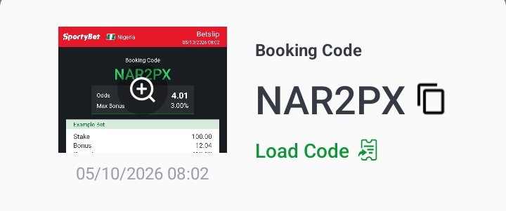 Hub20z's tweet photo. A platform that respects your strategy"Perfect Platform."#Sportybet"

6 Sharp Odds👇
WinningCode👉NAR2PX

18+Only-Stake Responsibly🔞 https://t.co/ApWp8EqY54