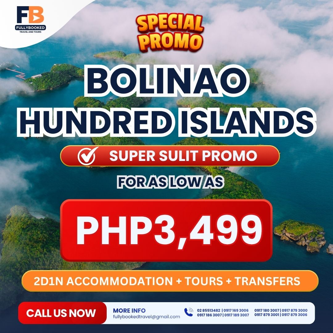 AllyneAlves_S2's tweet photo. Discover Bolinao and the Hundred Islands: breathtaking views, crystal-clear waters, and hidden gems. From ₱3, 499 per person with 2D1N accommodation, tours, and transfers. Private group tours and customized barkada itineraries available. https://t.co/CT8utNYenl