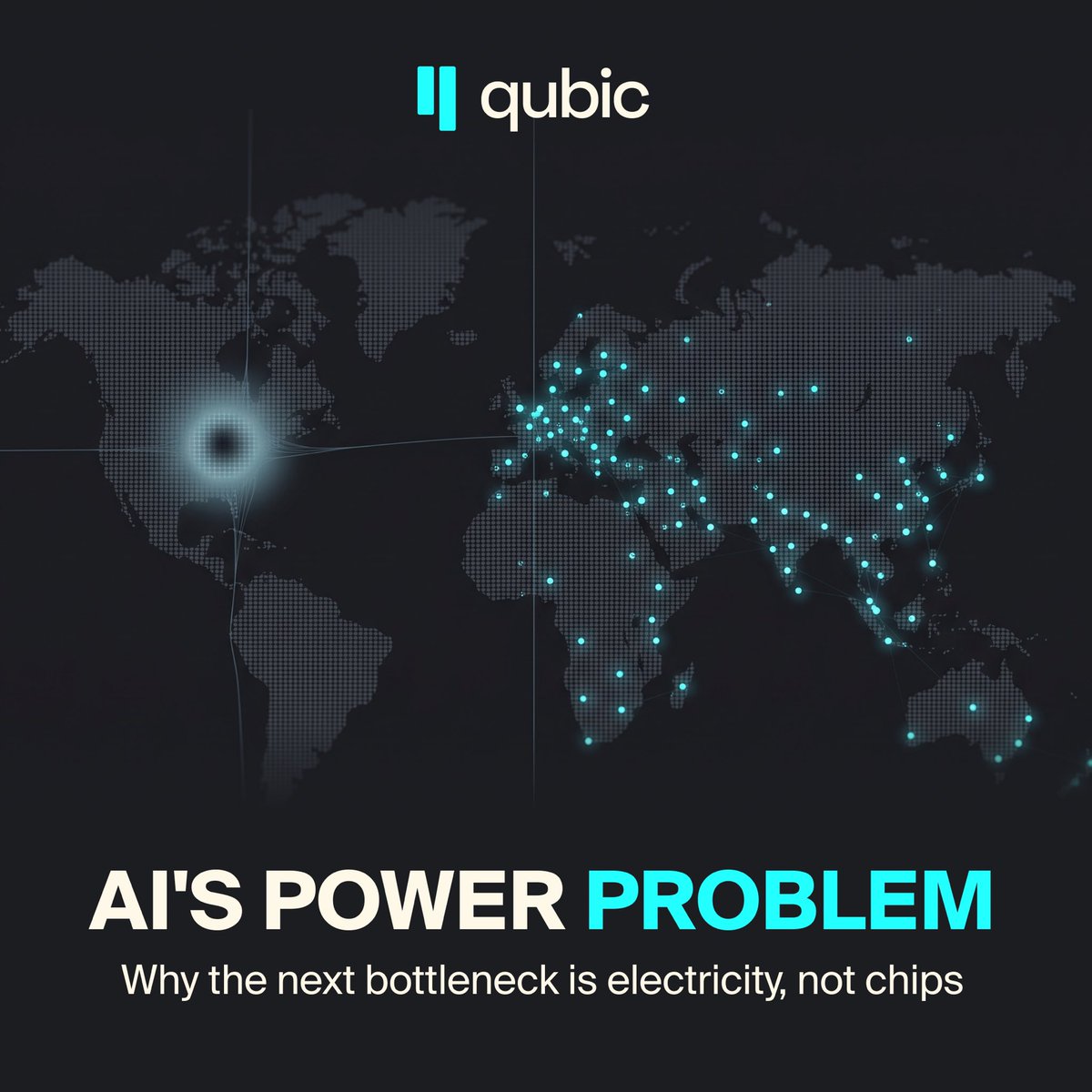 2xnmore's tweet photo. Britain just postponed its biggest AI supercomputer until the 2030s because the grid cannot power it.

The chips were ready. The electricity was not.

The Nscale site at Loughton was named in the government's own AI strategy as the UK's largest sovereign AI data centre.

It was meant to open in 2027.

The grid connection it needs is up to 90 MW.

Grid operators now say it will not arrive until the early to mid 2030s.

Scotland has paused new hyperscale data centre decisions until fresh planning rules are written.

The pattern is the same across Europe. Power hungry facilities keep landing in the same few places, and the local grids cannot absorb them.

The industry's answer is still to build larger sites in fewer locations and wait years for transmission upgrades.

That concentrates both the demand and the delay.

$Qubic runs in the opposite direction.

The work is spread across machines that already exist, run by independent operators worldwide. The electricity securing the network is the same electricity performing the AI tasks.

No single postcode has to wait years for a new high capacity plug.

The computation runs on ordinary CPUs rather than dedicated GPU clusters, drawing on the same principle as a brain that operates on roughly 20 watts.

Distributed compute does not erase AI's total energy use.

It removes the single point of failure that is currently setting the timeline. One overloaded grid connection.

Britain's biggest AI machine is waiting on a cable.

For a network built on useful proof of work, the capacity is already online.