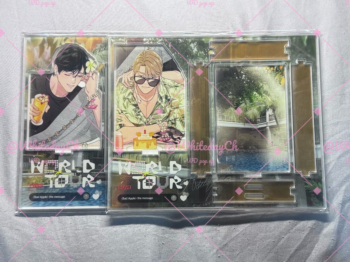 WDpopup's tweet photo. ปล่อยแฝด WTS  
#WORLDTOURLIVE #WORLDTOURTH 🇹🇭

 *อาจมีตำหนิโรงานของคนไม่ซี* 
-World tour th  < VDO call> 
diamond dust 700/2 
Bad apple 550 /2

อ่านรายละเอียดต้นโพสต์ก่อน  
 #ตลาดนัดมันฮวา #ตลาดนัดmanhwa https://t.co/aJFSUvfcLi