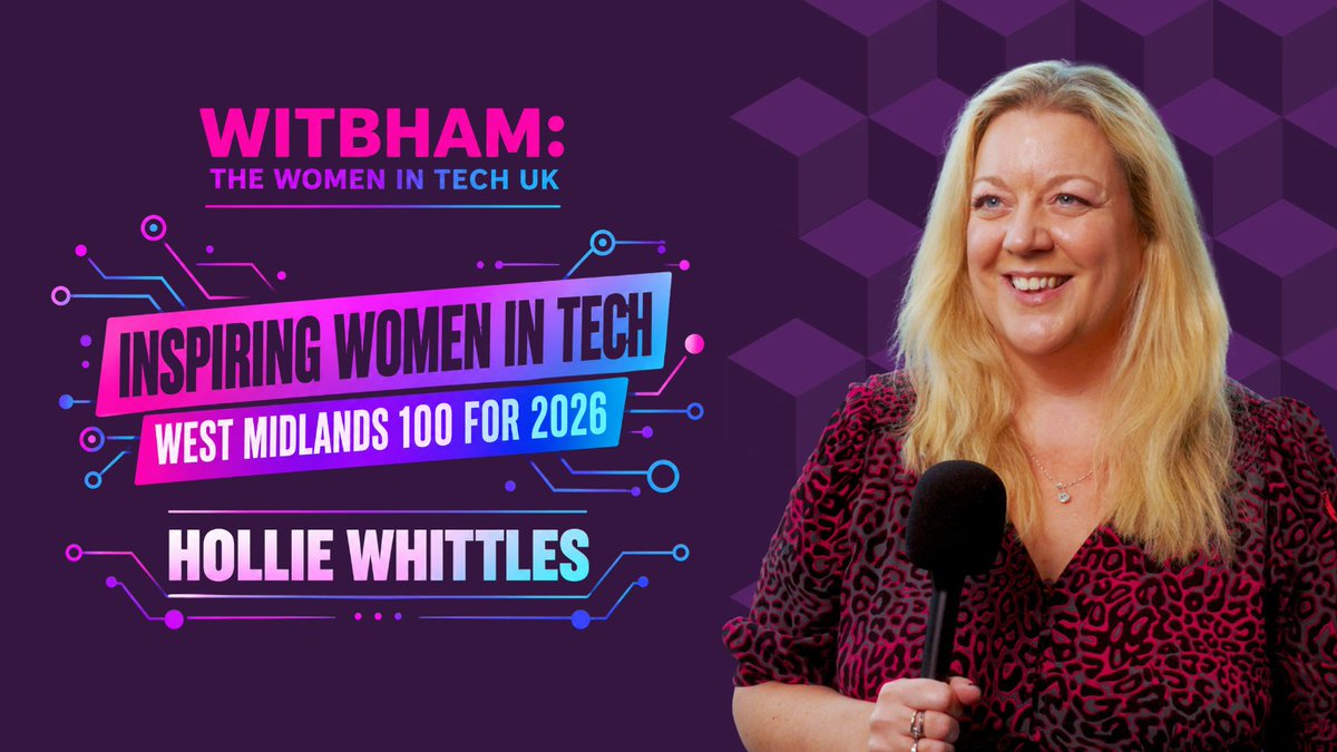 PurpleFrogData's tweet photo. Hollie + 99 other inspiring women in tech. We like the sound of that!💜

Our @FraggleWorks has officially been named one of the Inspiring Women in Tech West Midlands 100 for 2026!🎉

A brilliant recognition alongside 99 fantastic women making an impact across the region #WITBHAM https://t.co/s01Ucvhmik