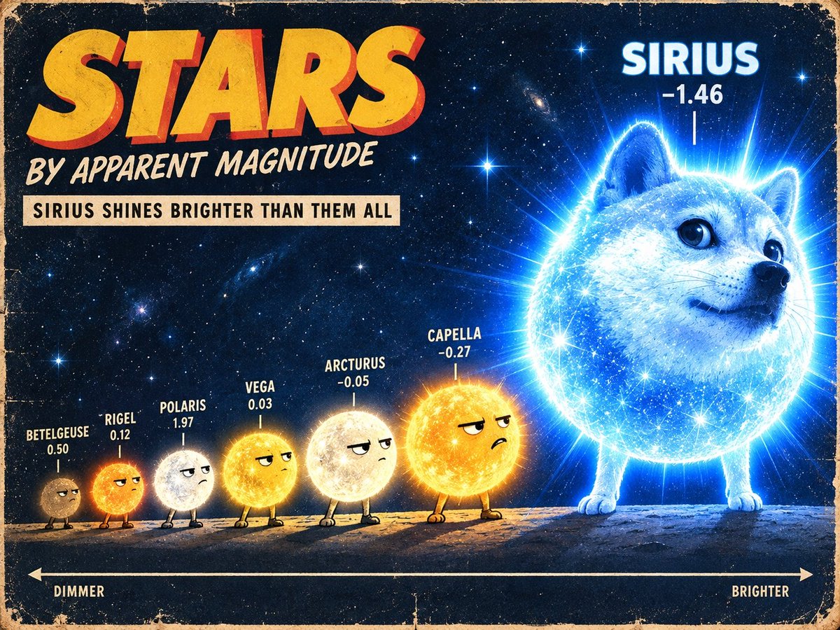 DogestarOnRH's tweet photo. The sky has a main character. 

His name is Sirius. https://t.co/As6fsqLymC