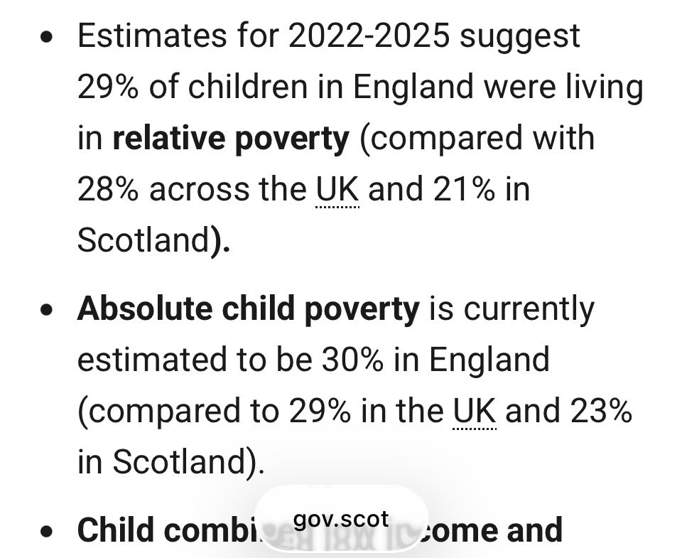 ammacj's tweet photo. @michaeljmarra Child poverty.
Such deception from Labour politicians.

Scotland child poverty 28% better than England, 34% better than Wales.👇

Why Labour politicians not angry at Labour governments in England and (was) Wales? https://t.co/U7RNP41gJ3