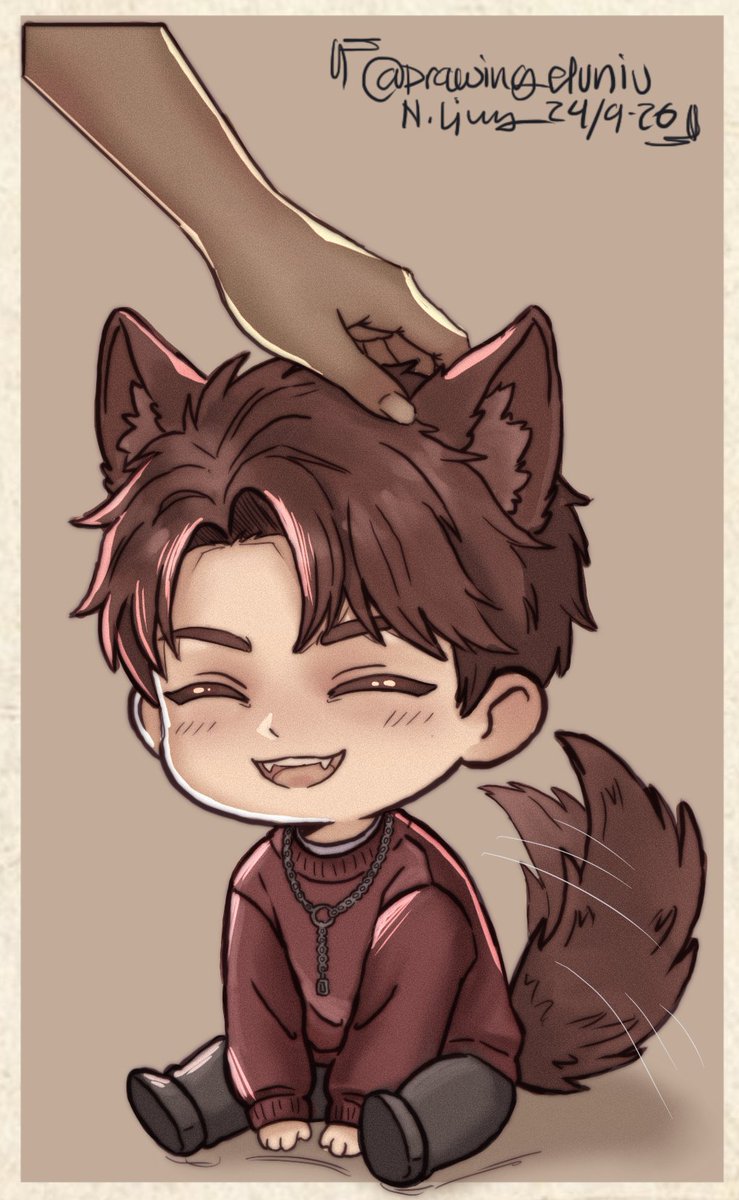 Drawing_elvniv's tweet photo. Pat pat 🐺🥹

#Valko #BringValkoBack #Valkois6thLl #Valkoart #LoveandDeepspaceart #fanart #myart https://t.co/PoyYRfSdJQ