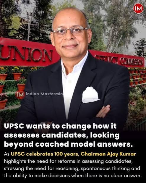 amitjaindce's tweet photo. “Spontaneous thinking” is not a new UPSC experiment.

UPSC has always tested whether candidates can think, analyse and respond to unfamiliar questions, rather than reproduce coached answers.

What may be new is the Chairman’s explicit emphasis on it.

So the message for aspirants is simple:

Don’t prepare only answers. Prepare your ability to think when the question changes.

UPSC has always tested that.