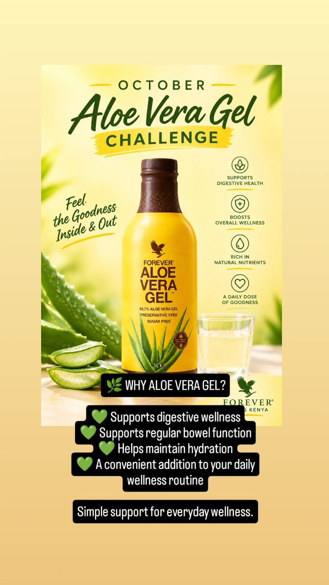 malesikesa's tweet photo. Bloating. Constipation. Feeling heavy and sluggish.
Don't just complain about it—start taking action on your daily wellness routine. 🌿
Forever Aloe Vera Gel, KSh 4,145.
📲 WhatsApp +254 727 409 000 to order.
#CoachKesa #AloeVera #WellnessJourney #DigestiveWellness #HealthyHabits https://t.co/qSyVsQqWBh