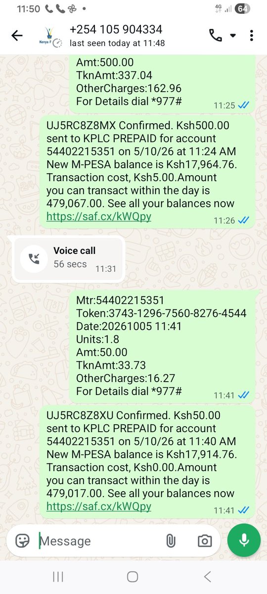 thequestchef's tweet photo. Hello @KenyaPower_Care you just asked me to share my contacts with then the above number  tried to con me. Kindly we are on blackout and someone is trying to con us. https://t.co/4O9I7Ez1D2