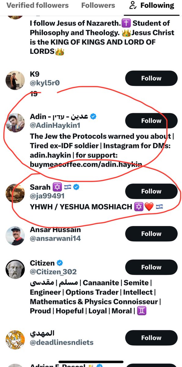 CecilionAbood's tweet photo. @20003234554a @mls_kp Your account is so shady and dubious followed by some ✡️ 🤣 https://t.co/er3pQJ769F