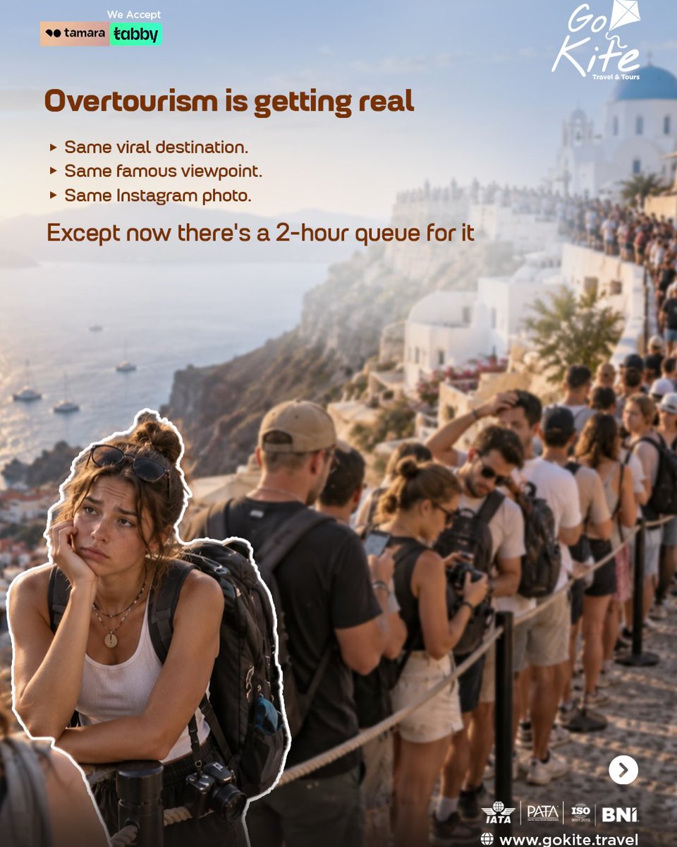 koningnol's tweet photo. Is overtourism changing how we travel? Crowded attractions and long queues are pushing travellers beyond the usual hotspots. Would you choose a hidden gem over a crowded landmark? https://t.co/frPgIhPjLg