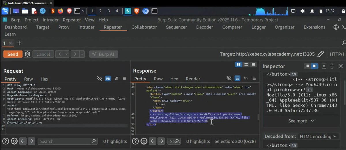 APIsecUNigeria's tweet photo. Our Saturday's CTF was a good one.
Umelo Emmanuel walked us through web exploitation, SQL injection, and a file-upload from RCE bypass to live, in Burp Suite, flags captured in real time.
Hands-on beats slides every time.
More CTFs coming π
#APISEC #CTF #APIsecUNigeria https://t.co/HvpNZmBwbh
