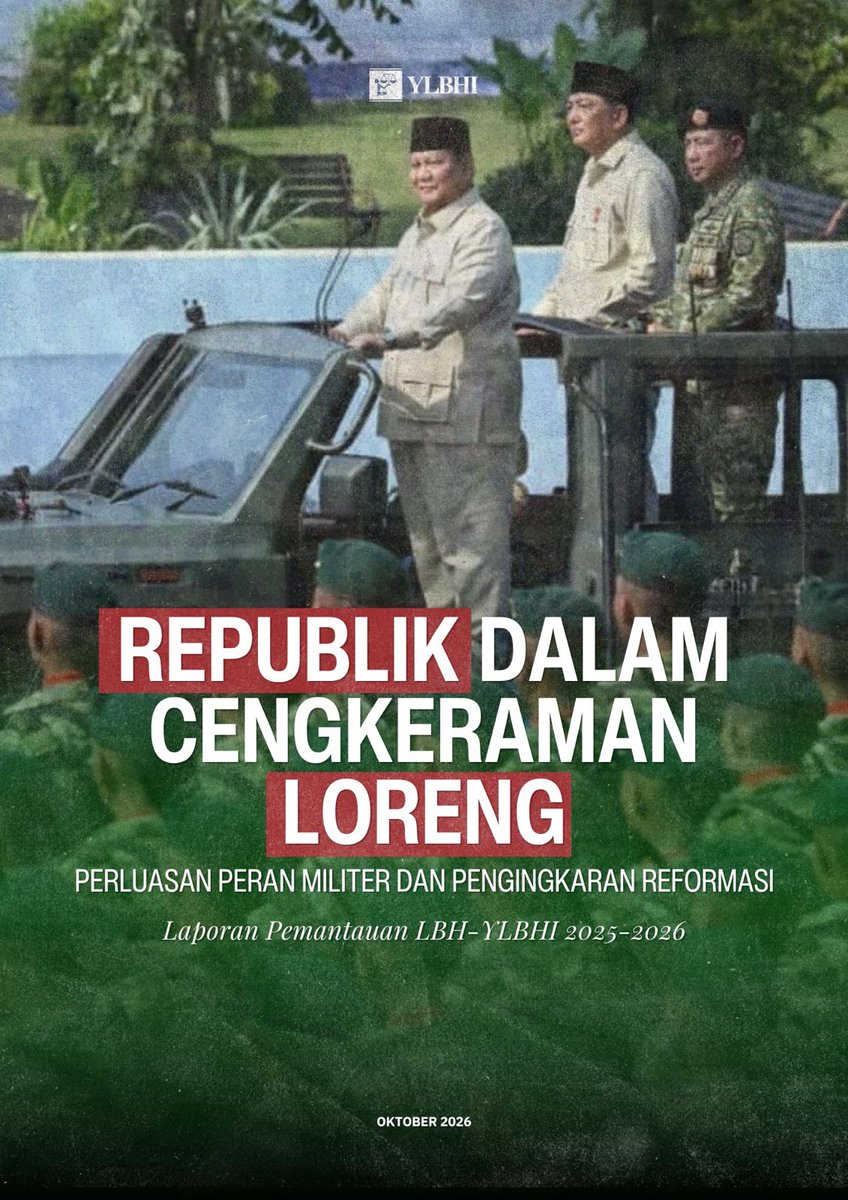 aqfiazfan's tweet photo. Tahu gak? Sepanjang 2021–2026, kementerian, lembaga, dan pemda sipil anggarkan Rp15,3 triliun untuk TNI. Semuanya di luar anggaran Kemhan. Remiliterisasi makin nyata. 

Di Jabar misalnya, di era KDM, perbaikan ruang kelas SMA, SMK, sampai SLB negeri di Jabar diserahkan ke TNI: 64 paket, Rp30 miliar. Tahun 2026, yang rehab sekolah di Garut, Majalengka, dan Subang adalah TNI AL. 😅

Bareng2 dengan @YLBHI  kami bongkar ratusan ribu paket pengadaan, dan buat dashboard pemantauannya yg bisa kamu ulik sendiri. Rilis hari ini, tepat di HUT TNI ke-81. 

Link: https://t.co/eS1jsx0yrs