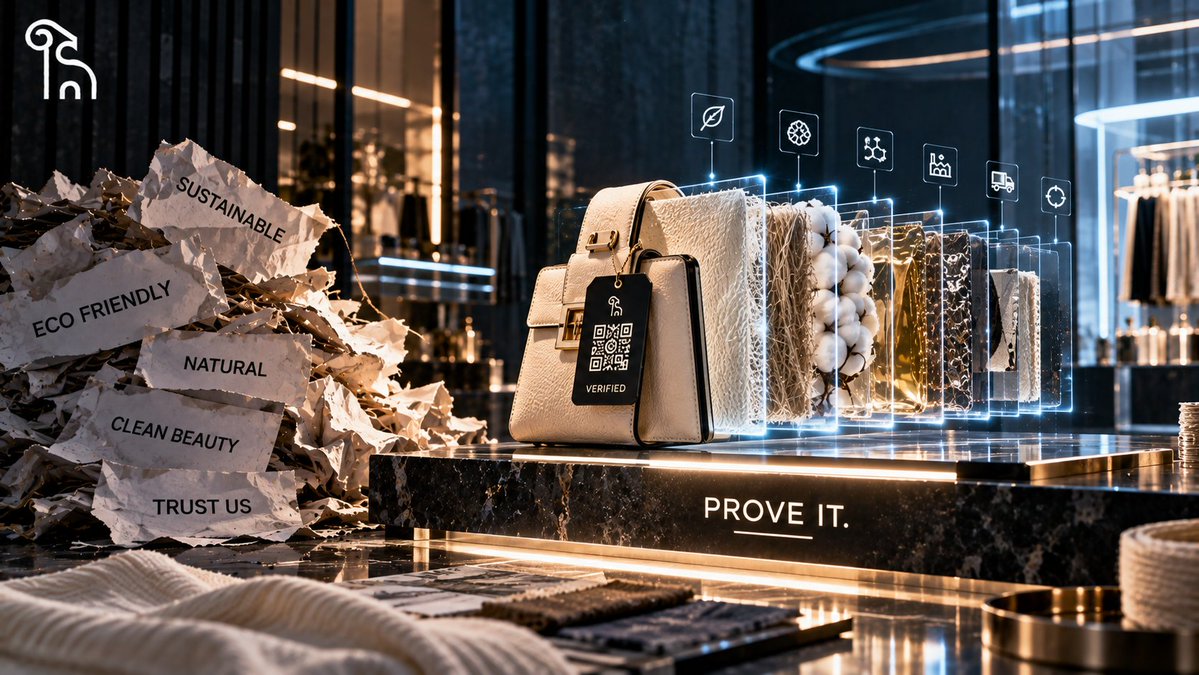 RAMMagentic's tweet photo. The next phase of sustainable Fashion & Beauty cannot depend on increasingly polished sustainability claims.

It needs better ways to demonstrate what is actually behind the product.

Digital Product Passports can help move the conversation from “trust us” to “here is the information.”

That creates an opportunity for brands to make provenance and sustainability more visible, while giving consumers better information about the products they choose.

Through POPUPz MarketSpace and Porte, we're exploring how verified product data can become a digital layer of value around physical products.

The future of sustainable fashion won't be built on claims alone.

It will be built on what brands can prove.