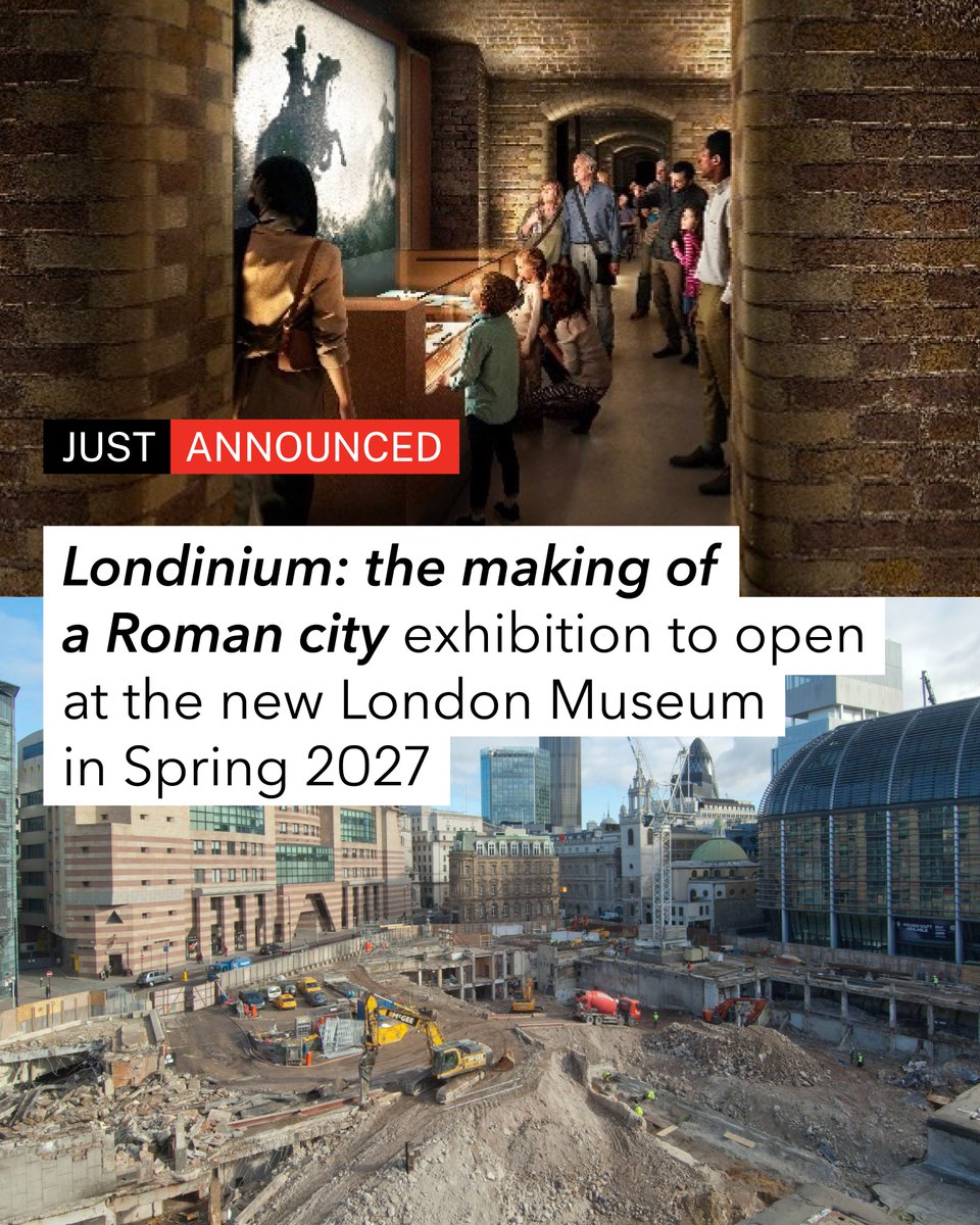 BloombergDotOrg's tweet photo. Step back into the earliest days of London. 🏛️

Opening spring 2027 at @LDN_Museum, Londinium: The Making of a Roman City will feature previously unseen artifacts from the Bloomberg Collection, discovered during construction of @bloomberg’s European headquarters. 

The free exhibition will be the first inside the museum’s underground vaults, with more stories from the collection available on @bbgconnects. 

Learn more: https://t.co/1DdHXI7eRy