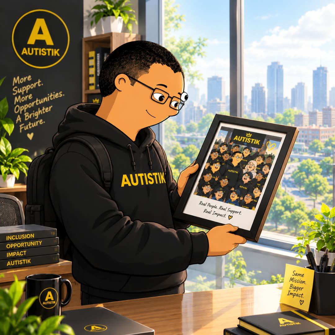 Autistik_'s tweet photo. 💛 As we continue into this new week, our drive remains rooted in the lives we can reach, support, and positively impact.

We look into the frame to remind ourselves of why we started, to keep us grounded, focused, and motivated.

At $AUTISTIK, the mission goes beyond price. It’s about creating meaningful, real-world impact for the autism community.

🚨Funding for autistic individuals continues, on the website https://t.co/GAszagka00 

as we remain committed to turning our utility into tangible support for those who need it.

We keep building. We keep supporting. We keep impacting lives. 💛