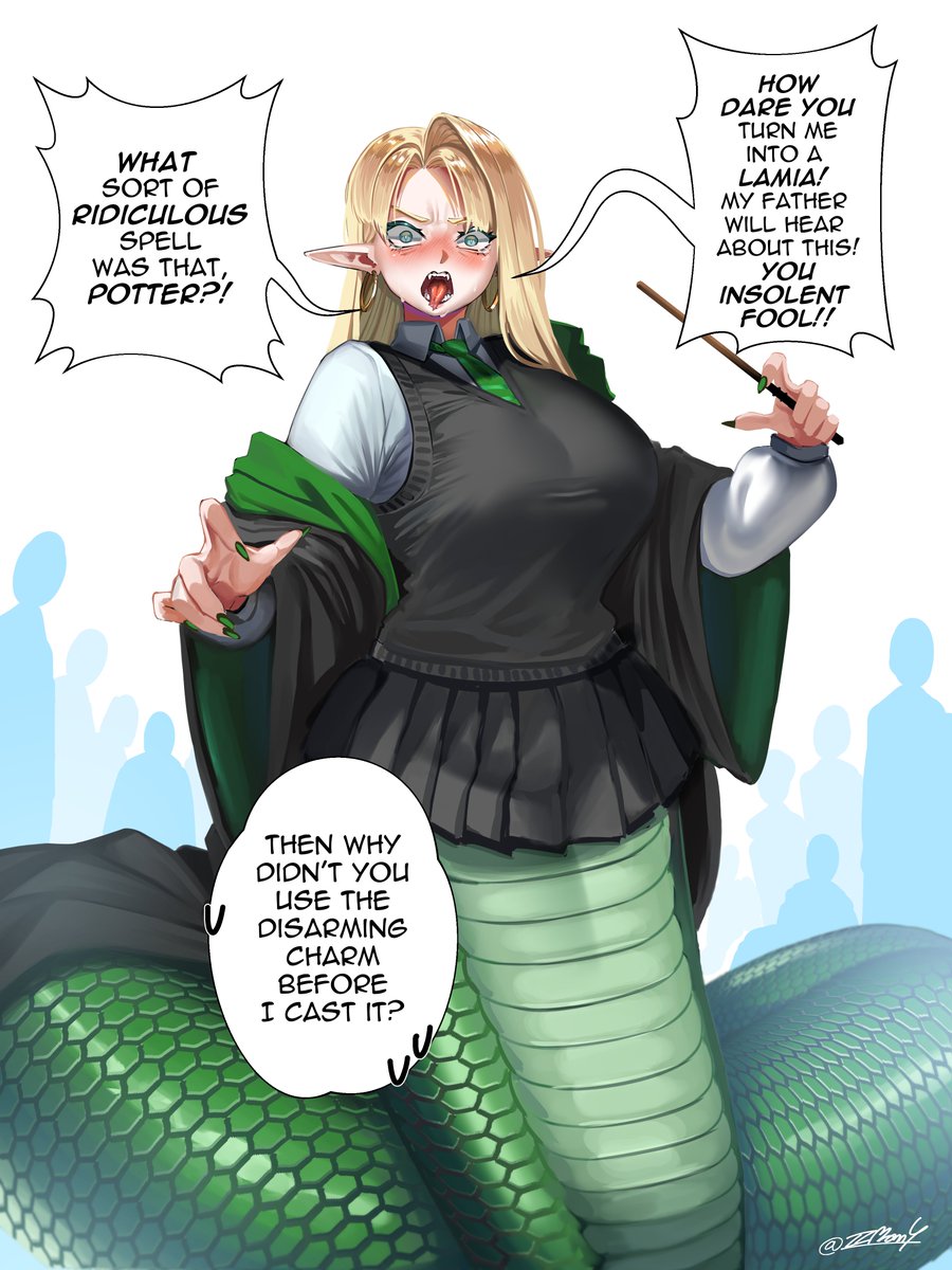ZZMonnY's tweet photo. 🐍Malfoy Lamia https://t.co/wQIXhWfpFg