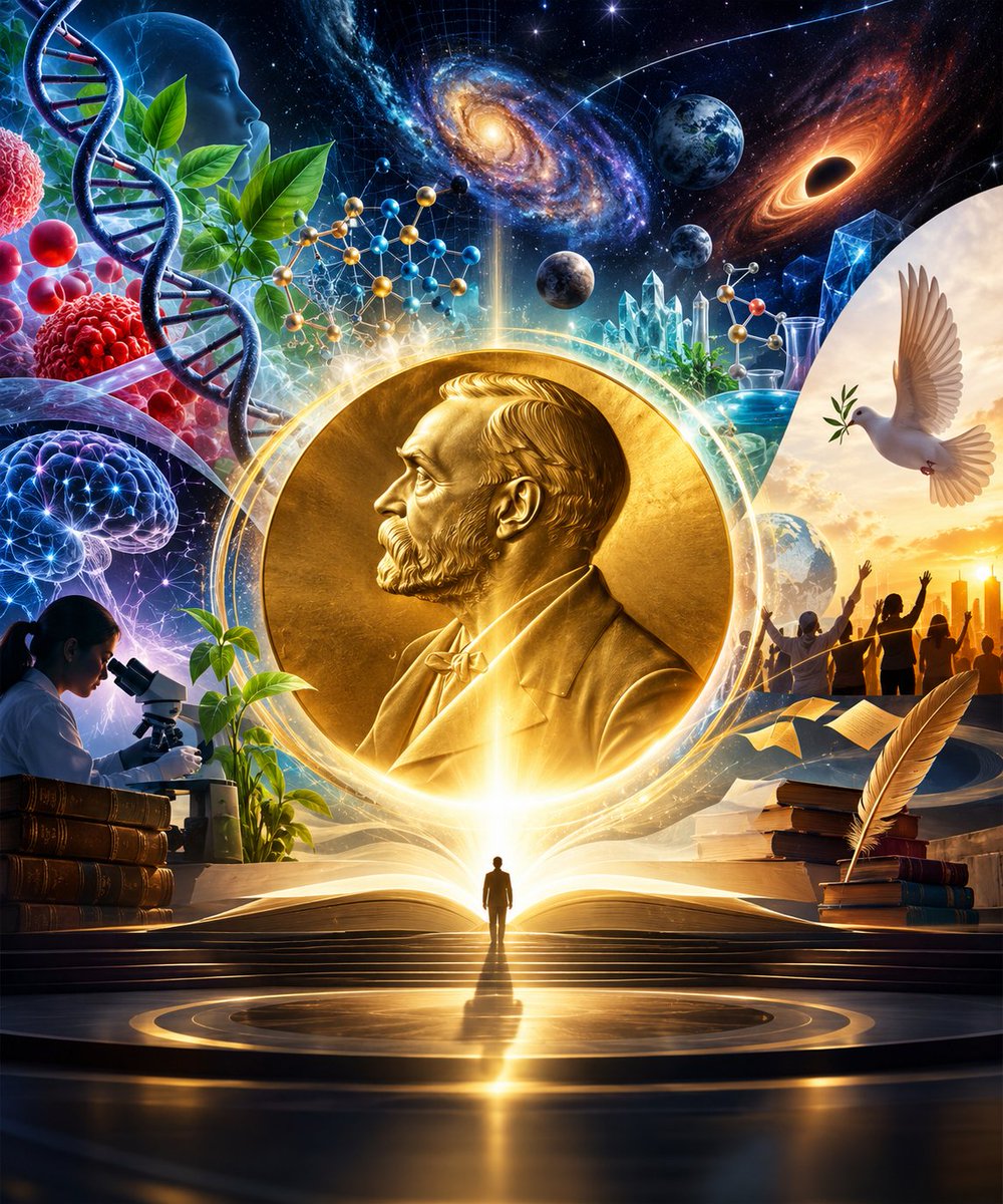 saketkaurav's tweet photo. 🌍✨The  @NobelPrize announcements begin today.

Behind every breakthrough lies a question, evidence, persistence and the courage to explore the unknown.

As the 2026 laureates are revealed, let us celebrate the spirit of curiosity that expands human knowledge. 🔬🌌

#NobelPrize https://t.co/eAodZNI7nO