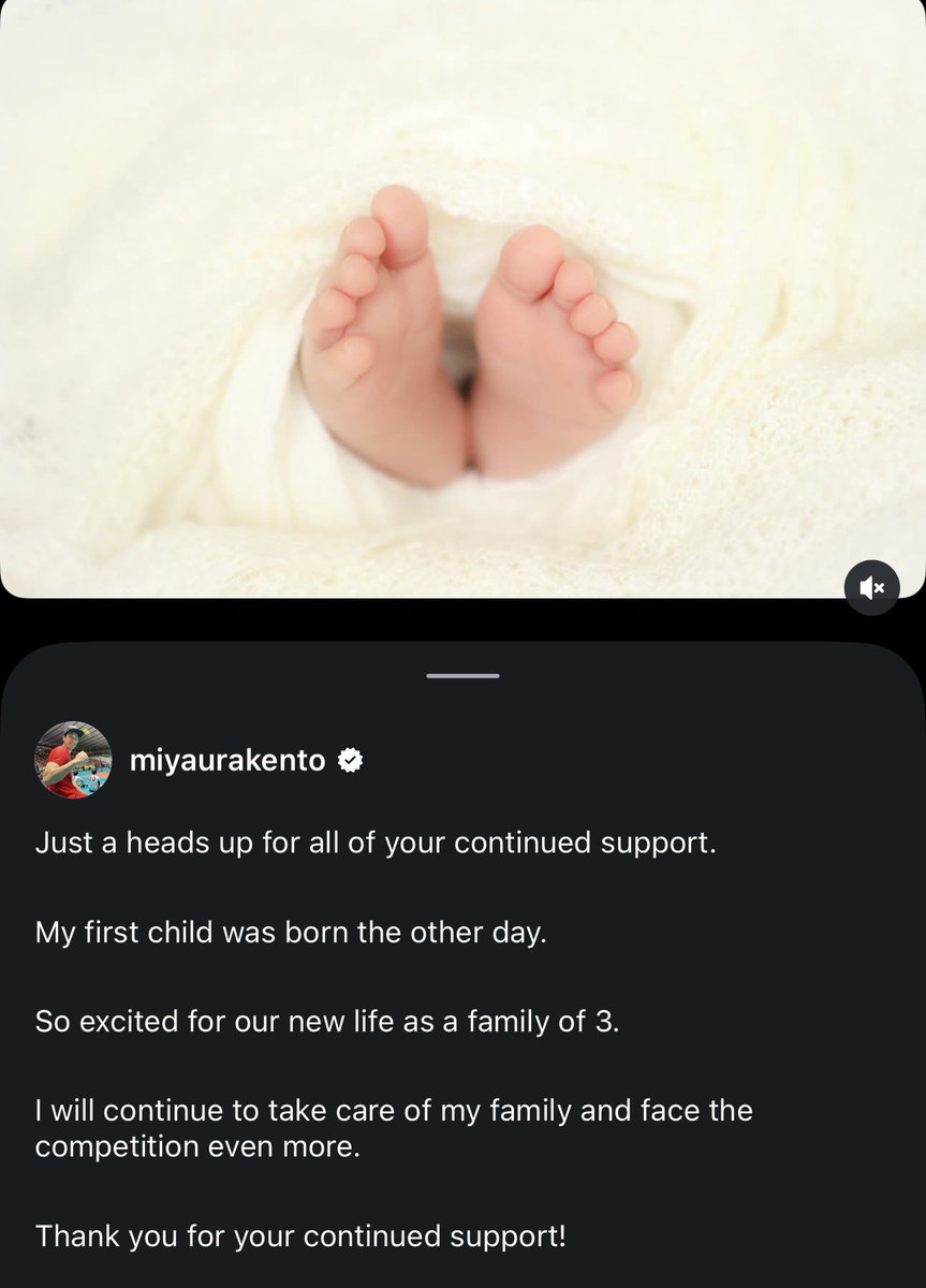 miyaurace's tweet photo. AAAHHHH congratulations, kento!! 🥹🍼🤍 https://t.co/NjsfvamQU4
