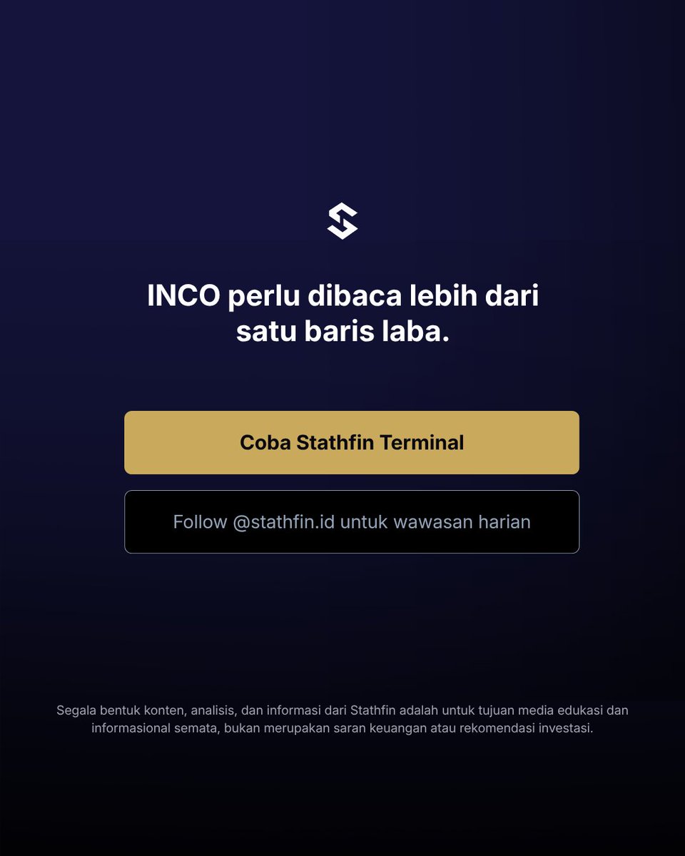 Stathfin's tweet photo. Stathfin Terminal bantu kamu memahami fakta di balik naik-turunnya harga saham, supaya risetmu tidak cuma ikut ramai.
Kunjungi https://t.co/VaU86cQ3hJ untuk mengenal Stathfin Terminal.
2/2 · Slide 5–8
#StathfinTerminal https://t.co/n5kKGafOGd