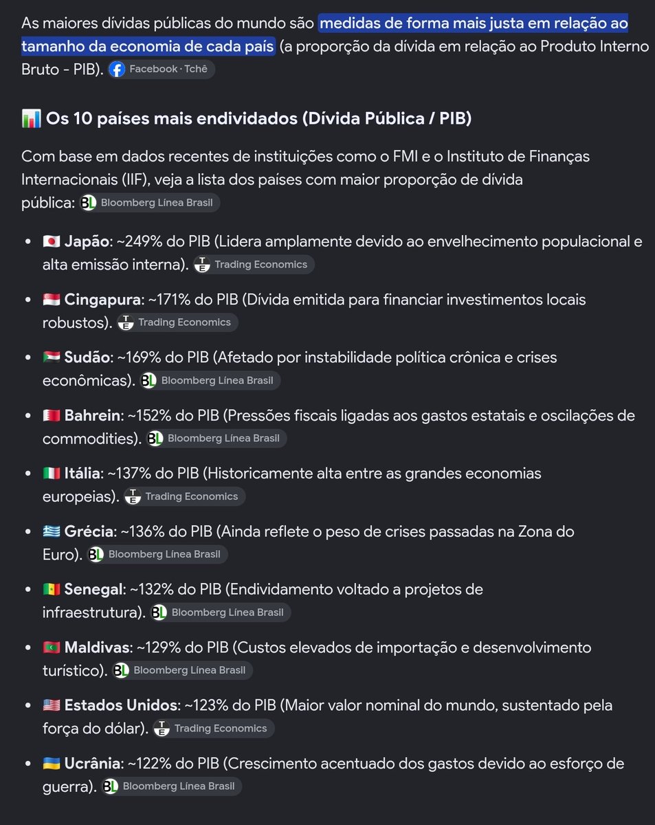 Vricnus's tweet photo. @Leandro27181826 @SensoCrtico1 PIB relacionado com dívida pública. Ou seja quem tá incapaz de pagar a dívida... Ixi o Brasil não está na lista! E olha só quem está lá! https://t.co/fdOwAtPqjl