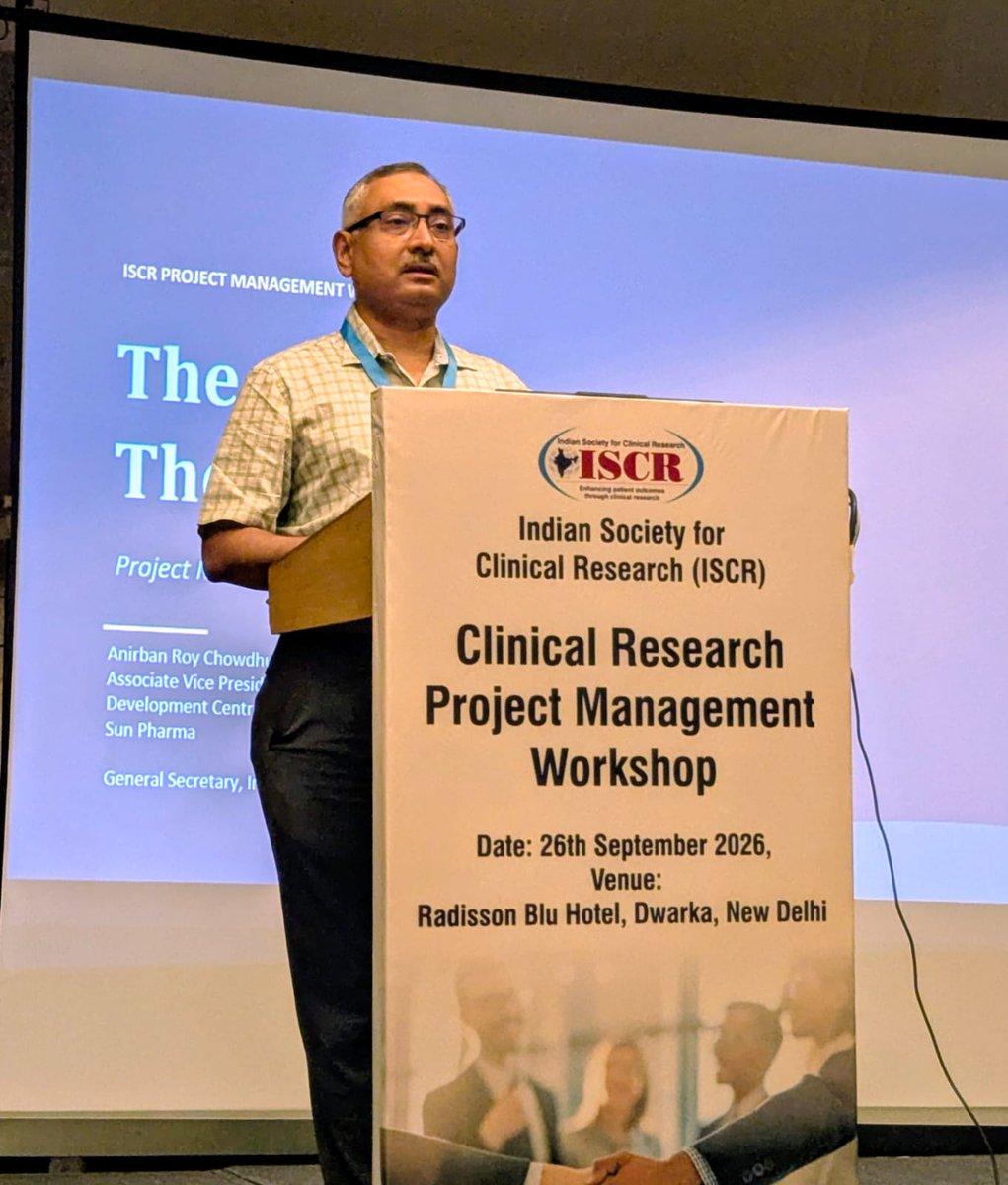 iscrindia's tweet photo. 📝 ISCR Clinical Research Project Management Workshop | North Chapter
📅 26th Sep 2026 | Radisson Blu, Dwarka, New Delhi

Kudos to the ISCR North Chapter for hosting the workshop for the second consecutive year, with 50+ participants from across India. https://t.co/DilrYgkiVi